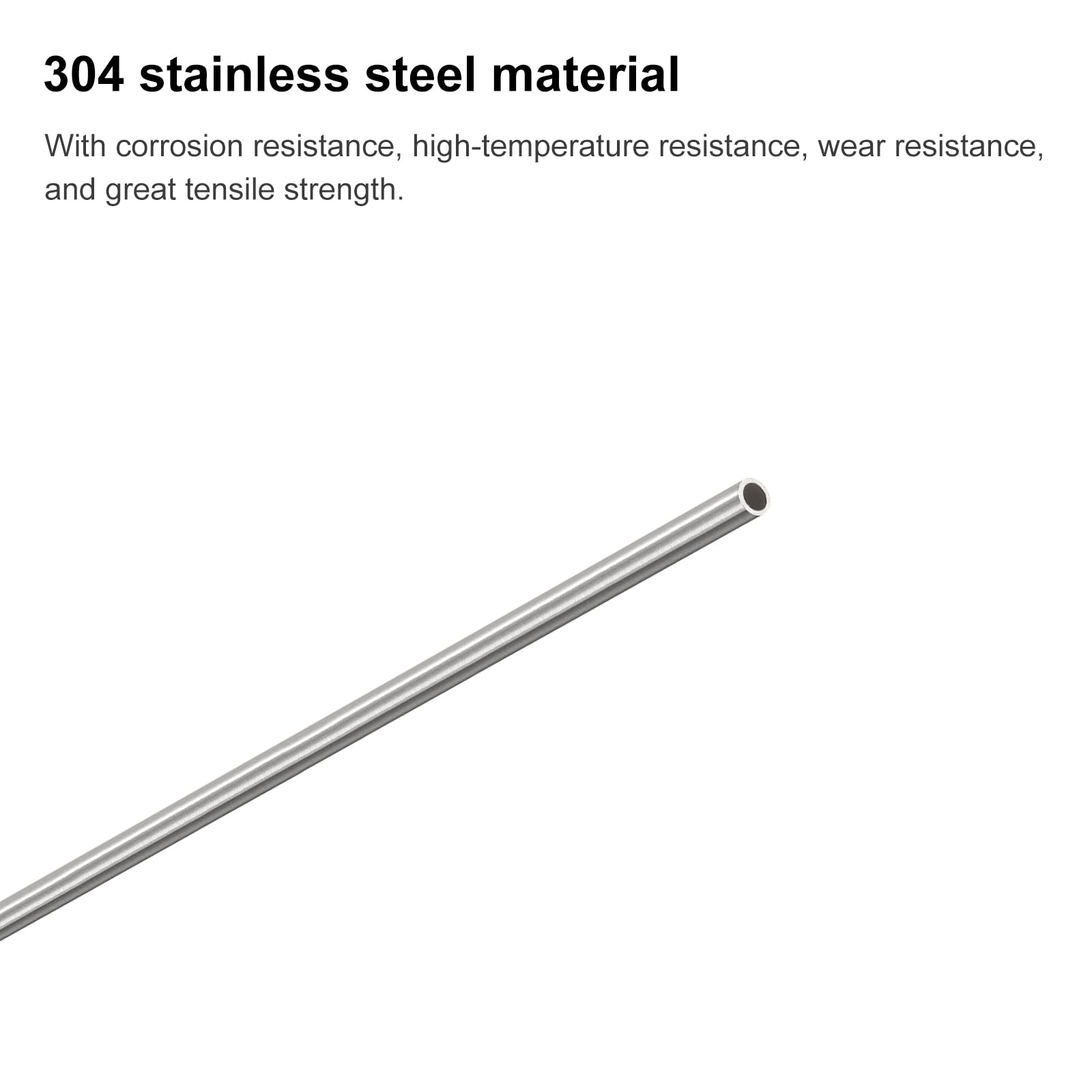 Tubo Acciaio Inossidabile 304 Capillare - OD 1.5mm X Spessore 0.2mm X Lunghezza 250mm Per Industria - Foto 3