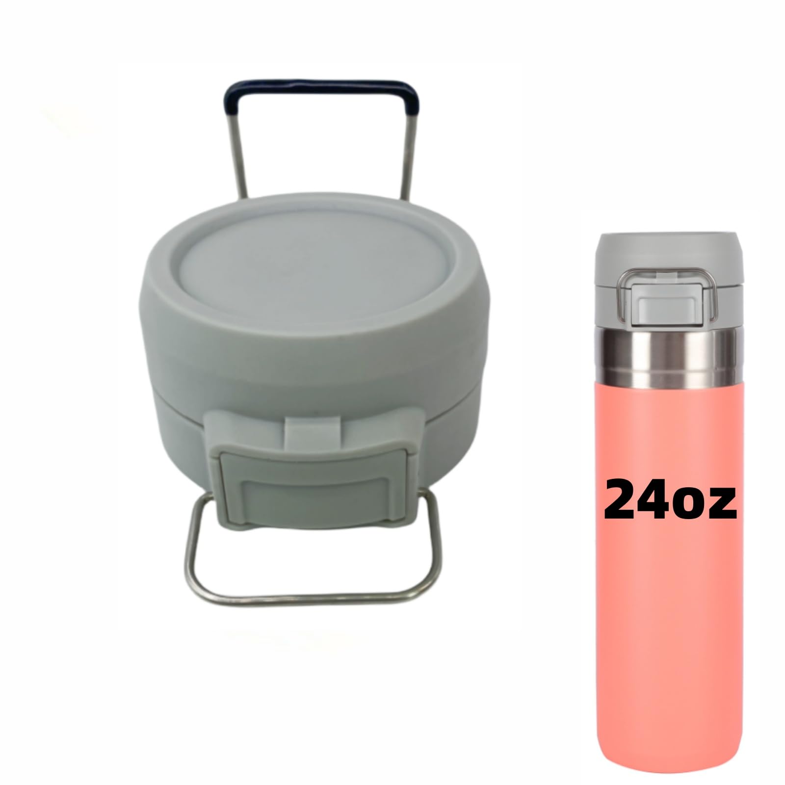 Stanley Quick Flip GO Water Bottle 24 Oz | Push Button Lid | Leakproof And Packable For Travel And Sports | Insulated Stainless Steel | BPA-Free | Azure