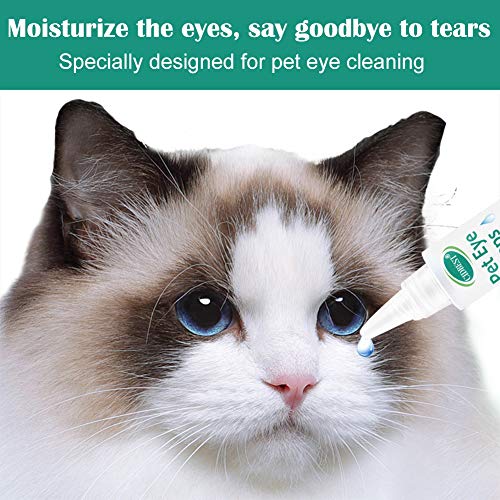 CIDBEST Cat ＆Dog Eye Drops, Eye Wash for Dogs, Pet Eye Care, Relieve Pet Eye Fatigue, Pain-Free Solution for Allergies, Pink Eye, Burning, Itching ＆ Daily Maintenance - Thumbnail 2