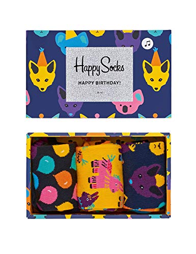 Happy Socks 4-Pack Classic Black & White Gift Set, colorful and fun, Socks for Men and Women, Black-White