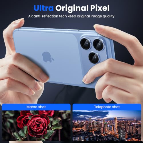 Image of WSKEN for 18 Pro Max Camera Lens Protector for iPhone - Military Grade