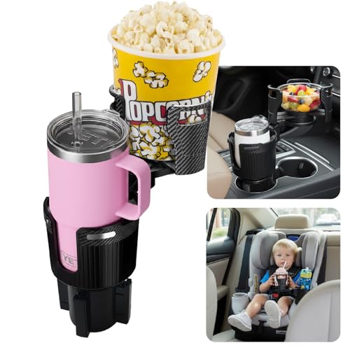 OtterVerz 11 Upgraded Car Cup Holder Expander 2 in 1 Extra Cup Holder for Car Double Automotive Cup Holder Extender Adapter Fits Hydro Flask Yeti Nalgene 32/40 oz Large Bottles Drinks Mugs