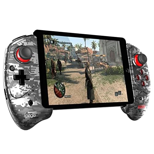 ipega-PG-9083S Wireless game controller for iPhone14/13/12/11/X/XR/8/ ipad for Galaxy S23/S22/S21/S10/ Note20/10 ,LG,one Plus,Android Smartphone Tablet (grey)