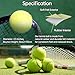 Magicorange Tennis Balls, 12 Pack Advanced Training Tennis Balls Practice Balls, Pet Dog Playing Balls, Come with Mesh Bag for Easy Transport, Good for Beginner Training Ball (Green)