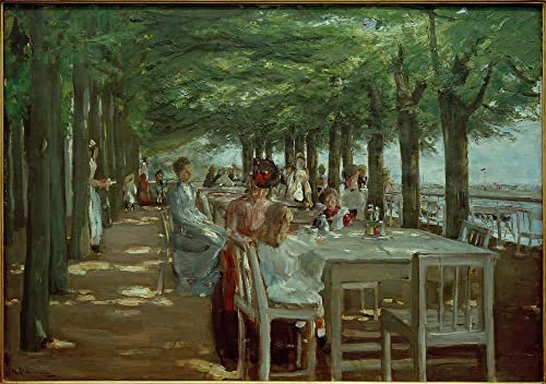 Poster Max Liebermann Terrasse à Nienstedten toile sans cadre 50x70 cm SERENDIPITP
