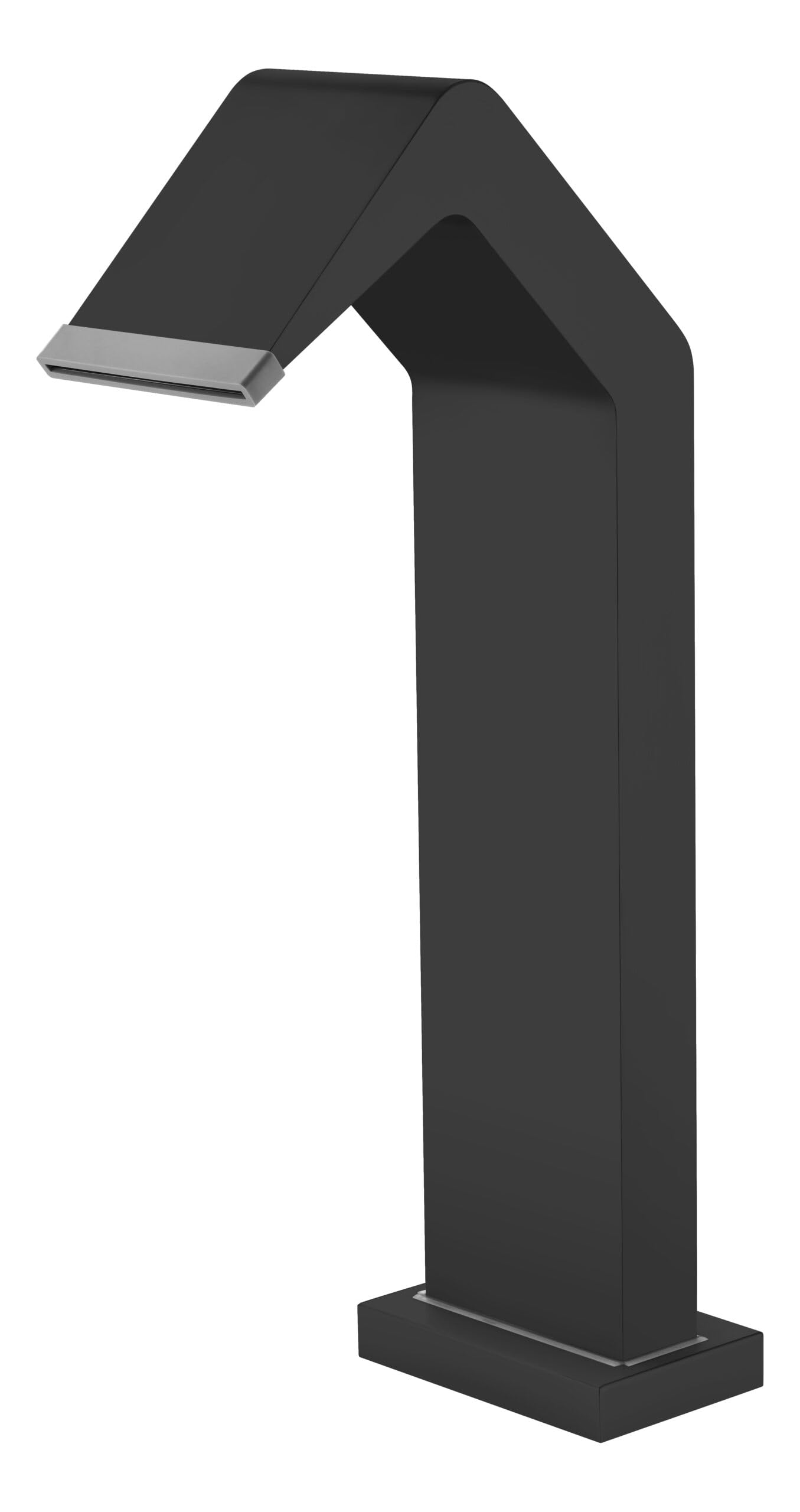 Mice - Cascada Decorativa para Piscina y SPA - Griferia Exterior de Acero INOX S316 - Fuente para Piscinas/Estancos - Duchas Exteriores/Negro Mate