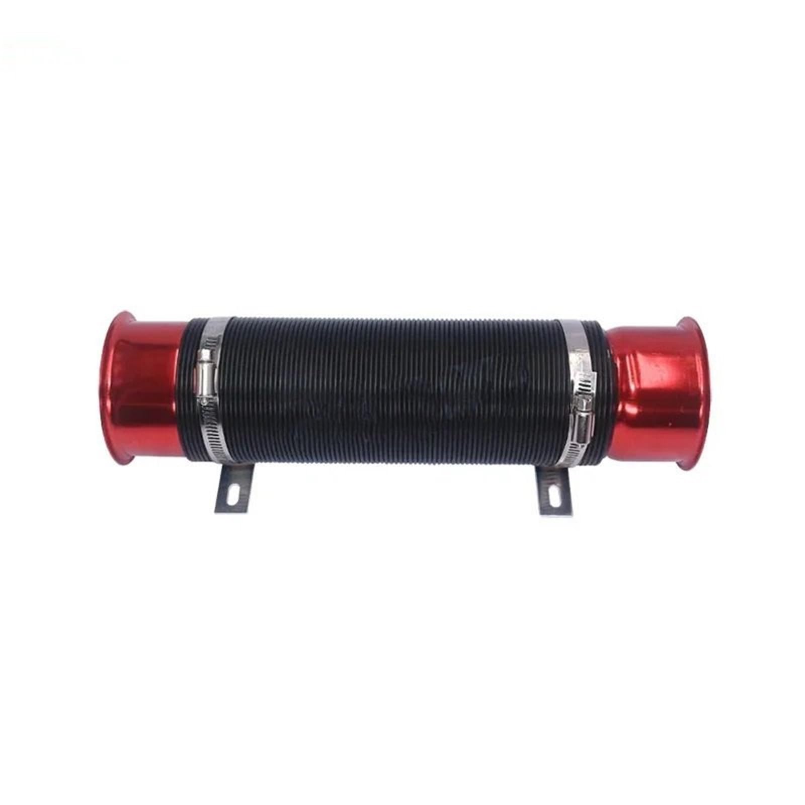 Buouagd Red Turbo Air Intake Intercooler Pipe Hose 76Mm Car Cold Air Turbo Intake Inlet Pipe Adjustable Flexible Duct Telescopic Tube Hose Cold Feed Duct Pipe(Red)