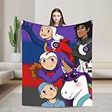 ゴー・ジェッターズをテーマにした、クリエイティブで刺激的なデザインが特徴の超ソフトフランネル。102x76cm