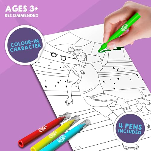 Bladez Toyz Girls Football Sticker Activity Set, Creative Fun with Stickers & Colouring - Image 4