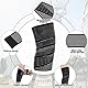 YUXIANLB 2 Stück Elastische Wadenkompressionsbandage Beinkompressionsbandage für Männer Frauen Schwarze Kompressionsbandagen für Beine Stabilisierende Bänder Gelenkschmerzen Port Verstellbar