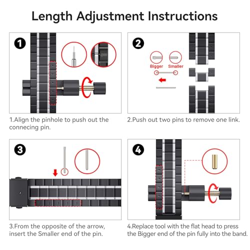 Image of Bestig Compatible with Apple Watch Bands for Men Women 40mm 38mm 41mm 42mm(Series 11 10), Premium Solid Stainless Steel Metal Business Strap for iWatch Series 11 10 9 8 7 6 SE 5 4 3 2 1, Black /Silver