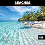MICASA Beaches 2023 Hangable Monthly Wall Calendar | 12" x 24" Open | Thick & Sturdy Paper | Giftabl