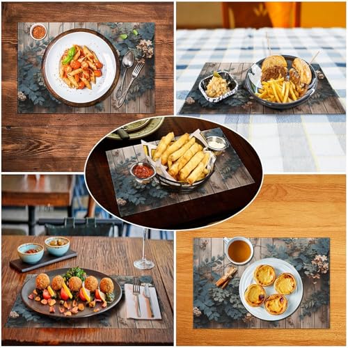 Sets de table en PVC lavables pour protéger la table des plats chauds et taches