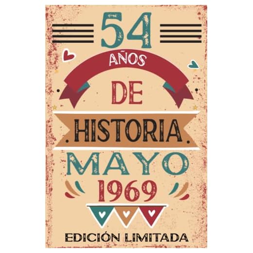 54 Años De Historia Mayo 1969: Libro de visitas, cuaderno, 110 páginas de felicitaciones, idea de regalo, regalo Para la esposa, novia, mujer, La madre