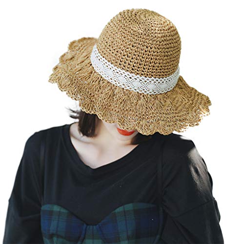 Kids Girls Boys Straw Hats Caps Sunbonnet Summer Wide Brim Floppy Beach Sun Visor Bucket Hat Boonie Buckets Hat3
