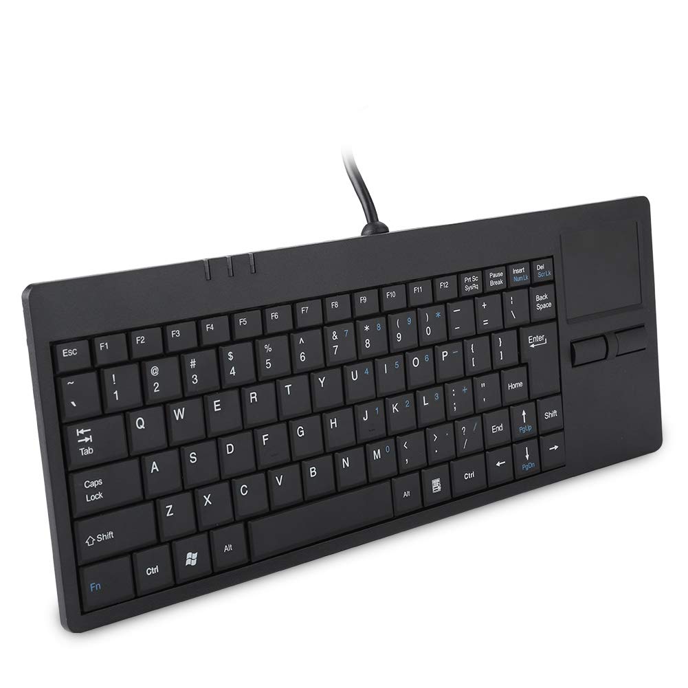 Gedourain Tastiera ultrasottile, tastiera touchpad ultrasottile 82 tasti per scrivania per computer notebook PC portatile