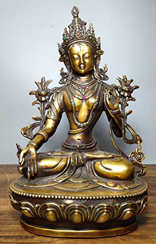 Amazon｜13.2インチ 真鍮 チベット仏教 ホワイト タラ 女神 ドルマ