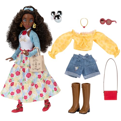 Disney ILY 4ever Fashion Dolls Inspired by Belle 11.5' Tall with 13 Points of Articulation, Two Complete Mix-and-Match Outfits and a Glittery Mickey Ring Included for You!