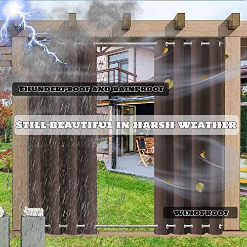 Rideau d'extérieur imperméable haut de gamme 295x235 cm textile résistant