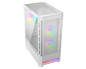 ホワイト RGBミドルタワーPCケース NZXT H7 Flow RGB v2 White ミドルタワー型PCケース マット