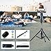 Fugetek 51" Professional Selfie Stick Tripod, 100% All Aluminum Stick & Legs, Lightweight, Detachable Bluetooth Remote, Portable All in One, Compatible with iPhone & Android, Non Skid Feet, Black