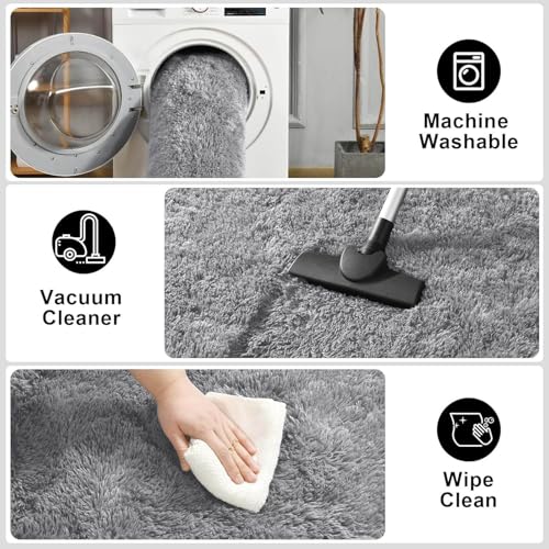 image for Merelax Soft Modern Indoor Large Shaggy Rug for Livingroom Bedroom Dor