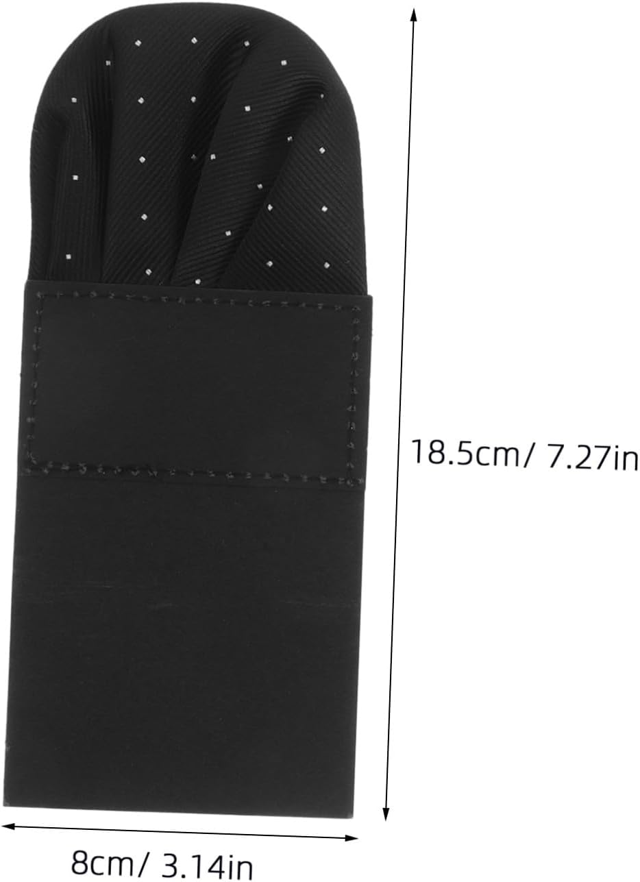Ipetboom 3pcs Wrinkle-resistant Mens Pocket Squares Pre-folded Solid Color Suit Handkerchiefs for Formal Business Parties and Daily Wear with Smooth Fabric
