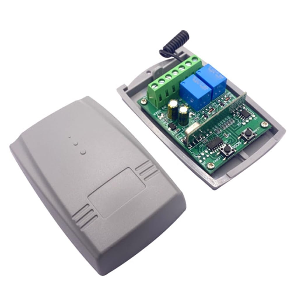 Aundhegrtt As Shown For Automatic Gate Door Systems 2Ch 433Mhz Garage Door Receiver Universal Controller Switch