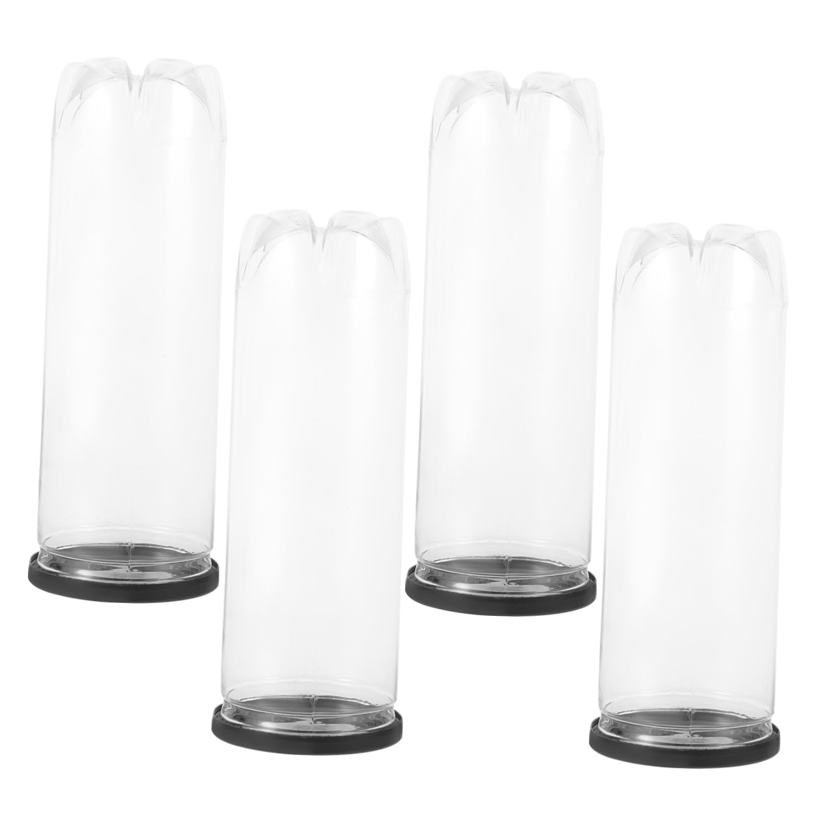 POPETPOP 4pcs Transparent Tennis Ball Holder Bottle Portable Sports Supply Durable Wear Resistant Design for Easy Carrying
