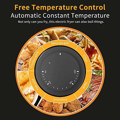 Nurxiovo 16 Liter Electric Commercial Deep Fryer with Double Basket Large Countertop Stainless Steel 2 Baskets Deep Fryers French Fries Fish Turkey Restaurant Home Kitchen 2 Tank 3600W