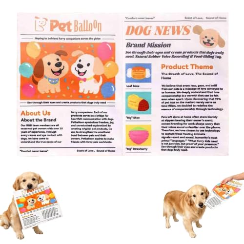 Indestructible Newspaper Dog Toy Crinkle Squeaker Dog Chew Toy Interactive Crinkle Dog Toy Durable Non Shredding Boredom Relief Toys Durable Newspaper Dog Toy for Small Medium Dogs