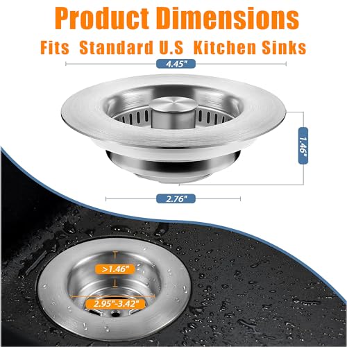 Colador de acero inoxidable para fregadero de cocina miniatura 3