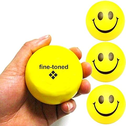 fine-toned Motivational Stress Balls (4 Pack), Stress Relief Balls, Hand Exercise Therapy Balls for Anxiety, Fidget, Tension, Manage Anger and Stress. Physio, rehab, ADHD, ADD, Arthitis, Autism, Improved grip strength Cover