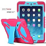 Solo compatible con iPad 2017 de 9,7 pulgadas, no compatible con iPad Air, iPad Air 2 o iPad Pro 9,7; rápido y fácil de instalar y acceso a todas las funciones perfectamente.