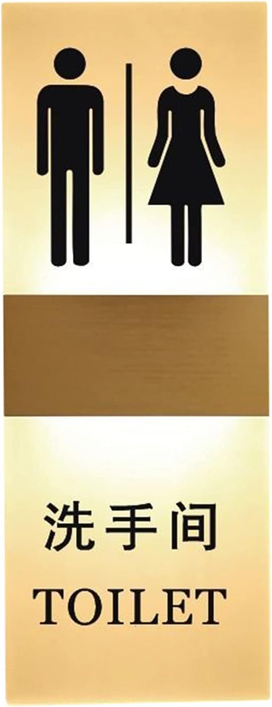 Toilet Sign, LED Light Panel Display, LED Toilet Sign for Men, Women, Boys, Girls, Bathroom Sign Decor, Toilet Signs for Business, Base