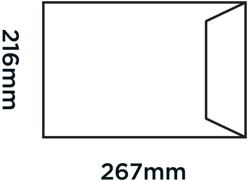 Blake Purely Packaging 267 x 216 mm Board Back Pocket Peel and Seal Envelopes (22935) Manilla - Pack of 125
