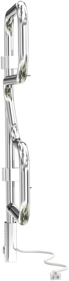 Polished Chrome Wall Mounted 4-Bar Towel Warmer