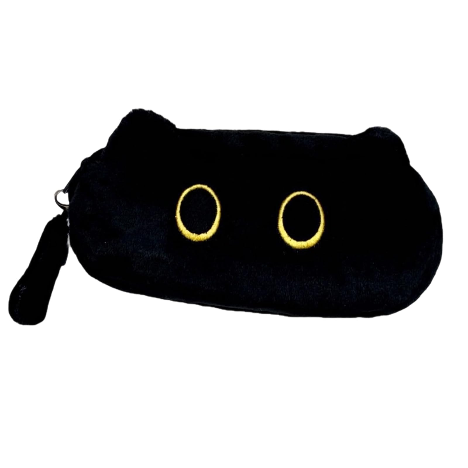 suction 1 PCS Cat Pencil Case, Cat Stationery, Fluffy Pencil Case, for School, Office, Art Supplies Storage, Desktop Display, Travel Organization, Gift Giving, 18 x 5 x 10 cm D