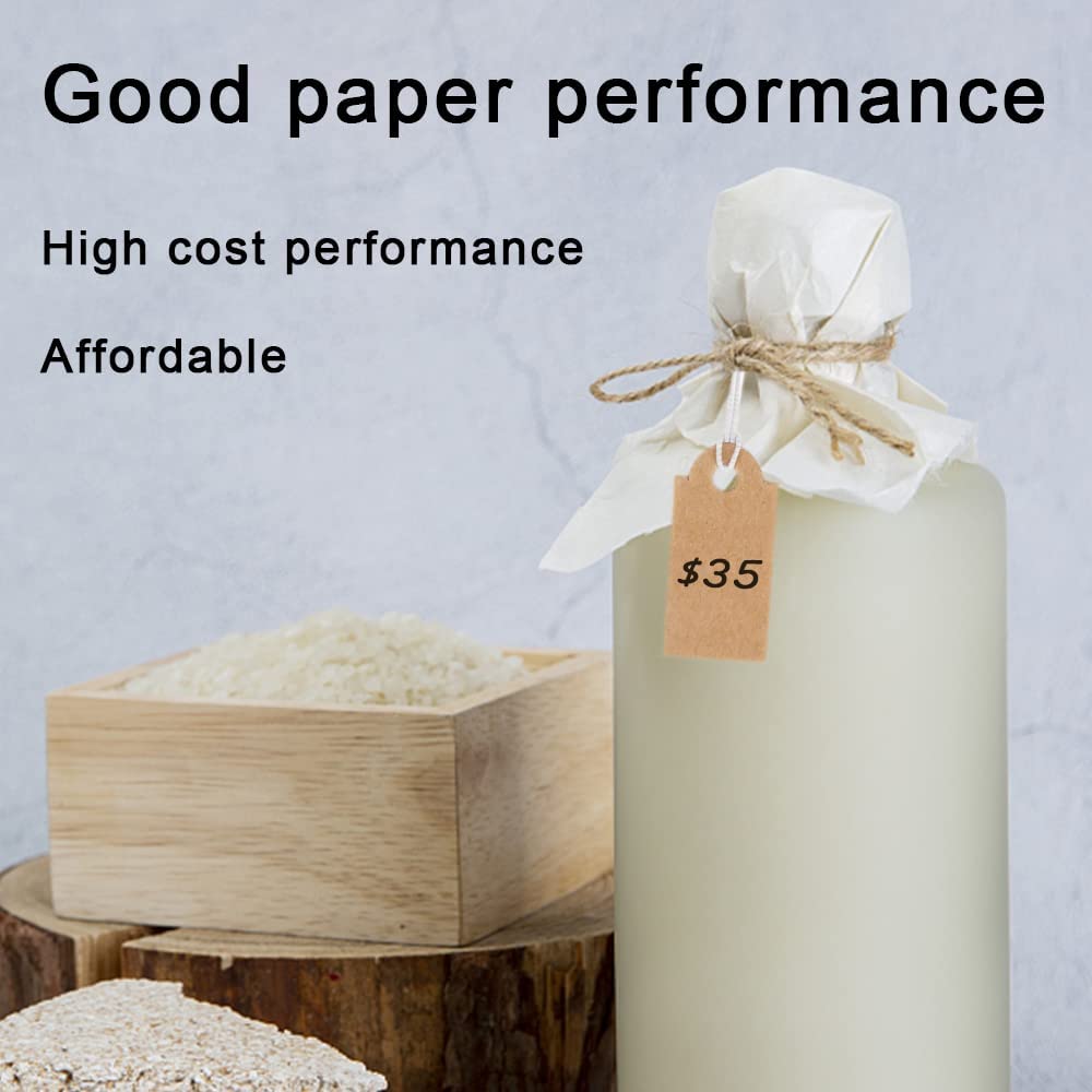 200 Etichette Carta Kraft 26x12mm - Bigliettini Con Cordino Per Regali, Gioielli E Prezzi