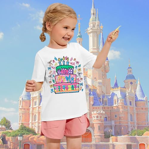 Image of Birthday Girl Shirt Magical Castle Tshirt Birthday Shirts for Kids Funny Birthday Party Gift Tees Cute Graphic Tops