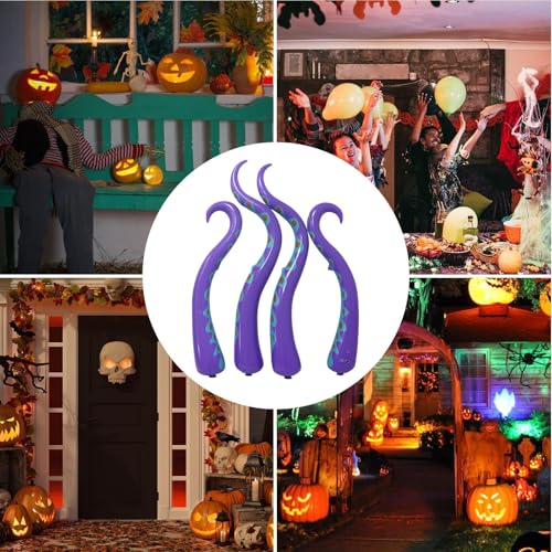 Tentacules de pieuvre 3D gonflables de qualité pour décor de cour - 5