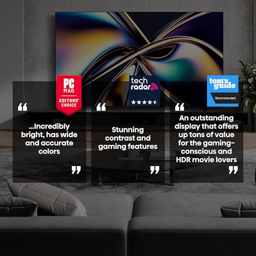 Image of Hisense 65 inch Class U8 Mini-LED ULED 4K UHD Google Smart TV (65U8QG, 2025 Model) - QLED, Native 165Hz, VRR 288, Up to LD5600, 5000 Nits, HDR10+, Dolby Vision IQ . Atmos, IMAX Enhanced, 4.1.2 Ch Audio