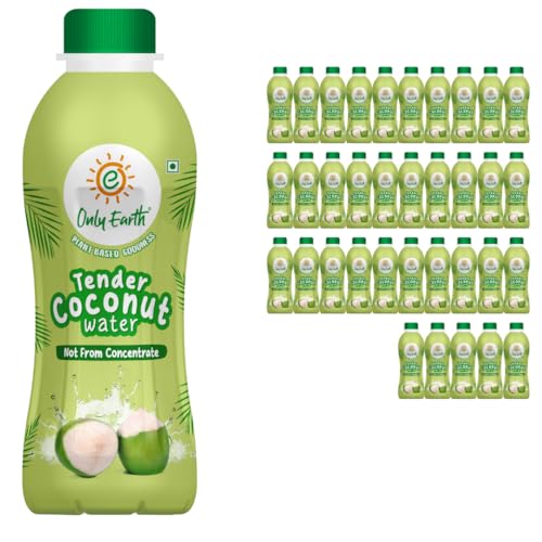 Image of Only Earth Tender Coconut Water | Not From Concentrate | No Added Sugar & Low in Calories |Packed with Electrolytes | BPA-Free Bottle | 165ml (Pack of 36)