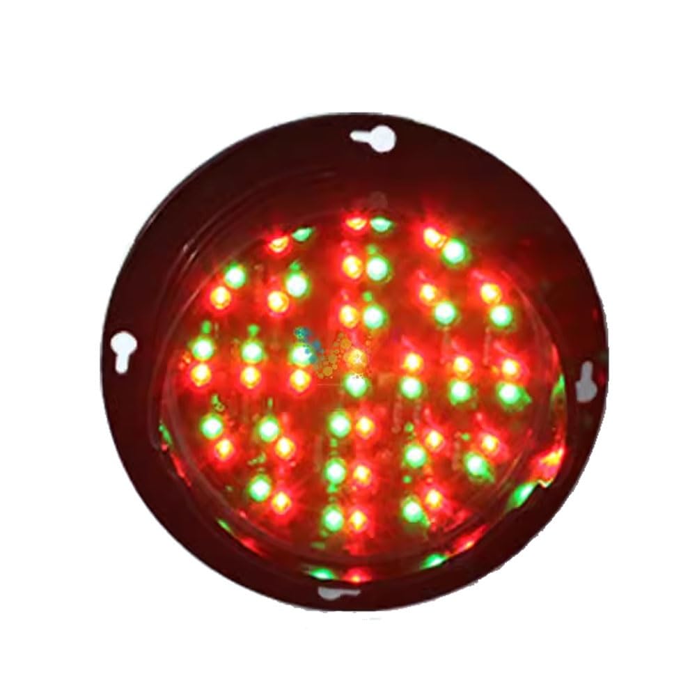 Semáforo LED, Controlador de semáforo, Material PC, Impermeable y a Prueba de Polvo, principalmente for educación Infantil, Salas amplias, almacenes, etc. (100 mm, Bicolor 12V/24V)(DC24V)