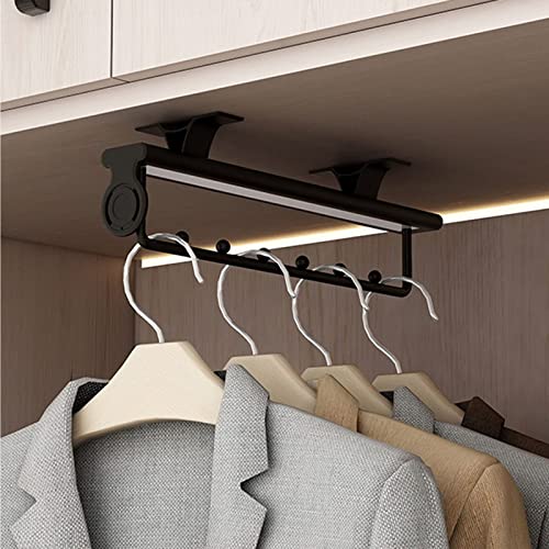 Porte-pantalons télescopique pour penderie en acier ultra résistant