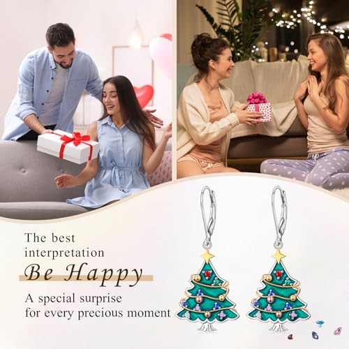 Boucles d'oreilles argent fermoir levier anti-perte Noël - 7