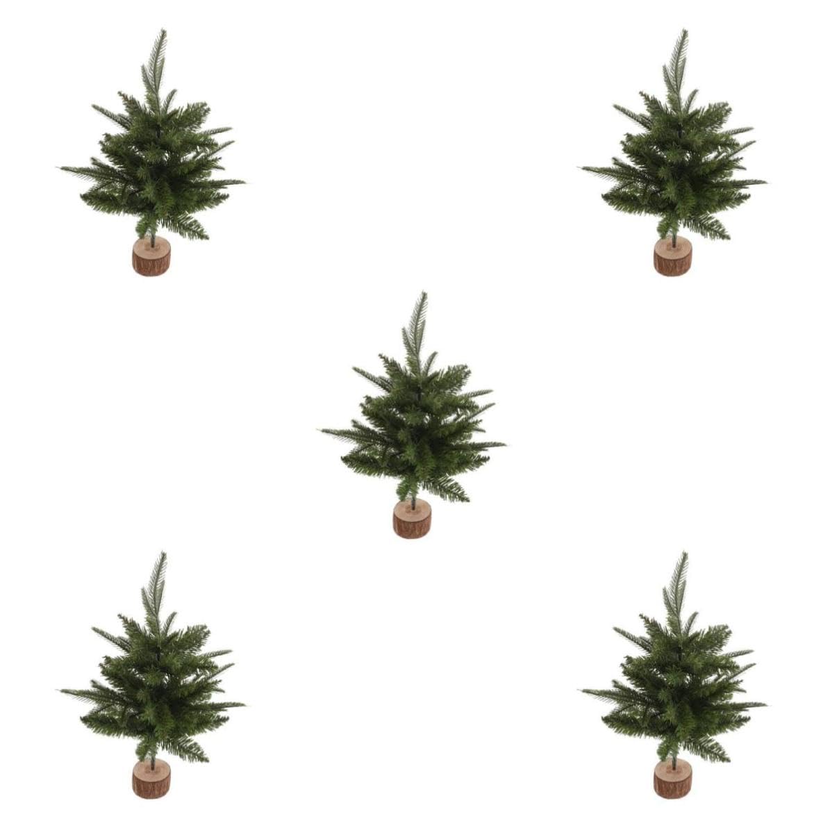 5 Stück Künstliches Tisch Weihnachts Mittelstück 45cm mit