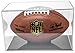 BallQube Grandstand Football Display Case with UV Protection, Memorabilia and Autograph Holder Cube Protects and Showcases Official Size Ball or Smaller
