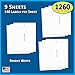 Pack of 1260, 3/4 inch Round Circle Dot Labels, 8 1/2 x 11 Inch Sheet, Fits All Laser/Inkjet Printers…
