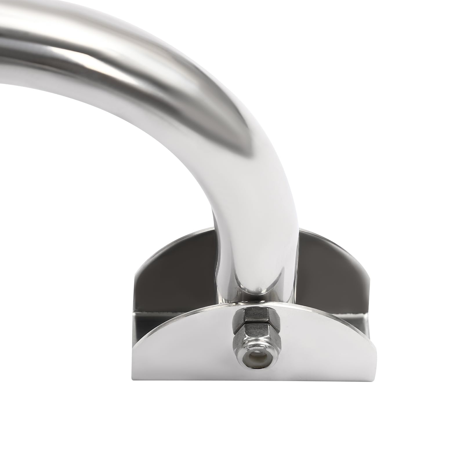 Scala da bagno a 3 livelli, in acciaio inox, pieghevole, con pedale antiscivolo, per piscina, barca, piscina, yacht, motoscafo, fino a 350 lbs